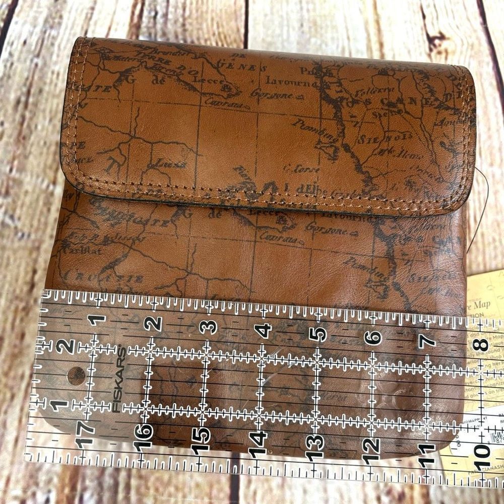 Patricia Nash Sigmaprint Balluri Riot Rust Crossbody Map Purse Bag NWT Adjust - Picture 8 of 8